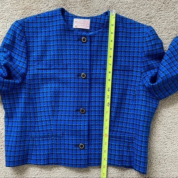 Vintage Pendleton Wool Cropped Blazer Jacket - Picture 12 of 14